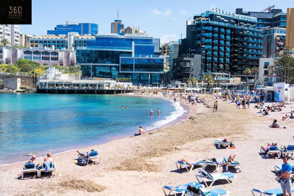 Saint Julian's One Of A Kind, Seafront Property In St Georges Bay By 360 Estates מראה חיצוני תמונה